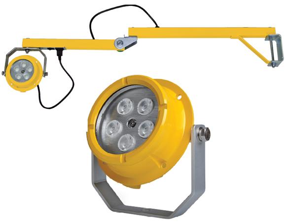 Justierbares Verladedock des Dock-Gelb-LED beleuchtet geführte Sicherheit von 25 W Cree mit dem Arm 1
