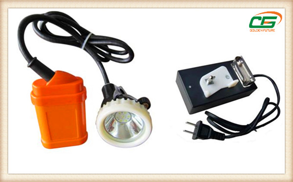 Beleuchtet wieder aufladbarer Bergbau-Schutzhelm LED ein 1 Watt-4500Lux LED Scheinwerfer der hohen Leistung 1