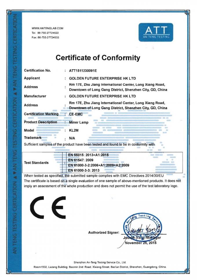 drahtloses Bergmannscheinwerferzertifikat/Bergbaukopfleuchte/Bergmannscheinwerfer für Verkauf