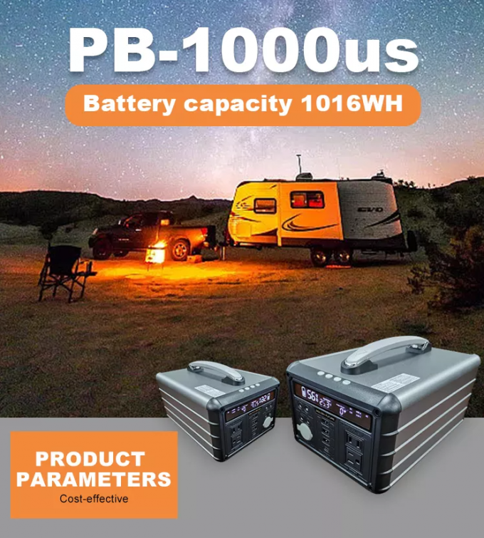 Solargenerator-tragbares Kraftwerk-Lithium Ion Battery Type 1016Wh der großen Kapazitäts-1000W 0