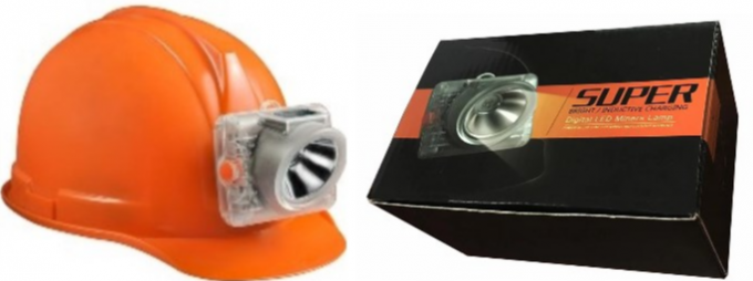 Drahtlose Aufladung LED KL6LMA Akku-Bergmann-Kopflampe Bergbaubeleuchtung Untertagekappe 0