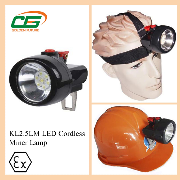 Wettbewerbsfähige kabellose Bergbaulicht-Minenkappenlampe KL2.5LM Untertage-Bergarbeiter-Scheinwerfer 0