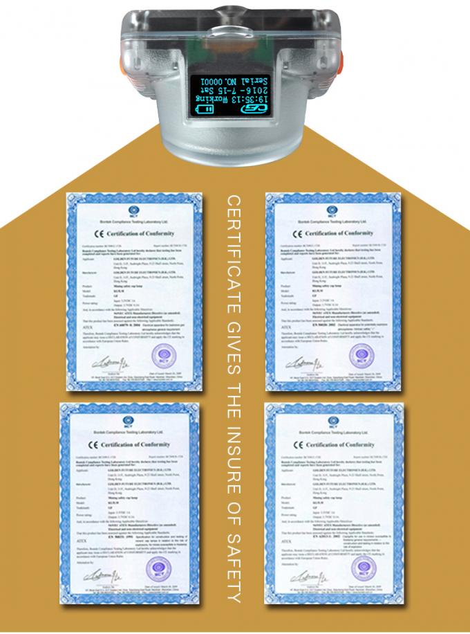 ATEX-zertifizierte drahtlose OLED-Bergbaulicht mit Induktionsladung für den Untertagebergbau 8