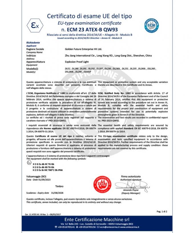 40-100W LED-Explosionssicherheitsarbeitslicht UL ATEX IP66 -20-40C f&uuml;r industrielle Beleuchtungsl&ouml;sungen 2