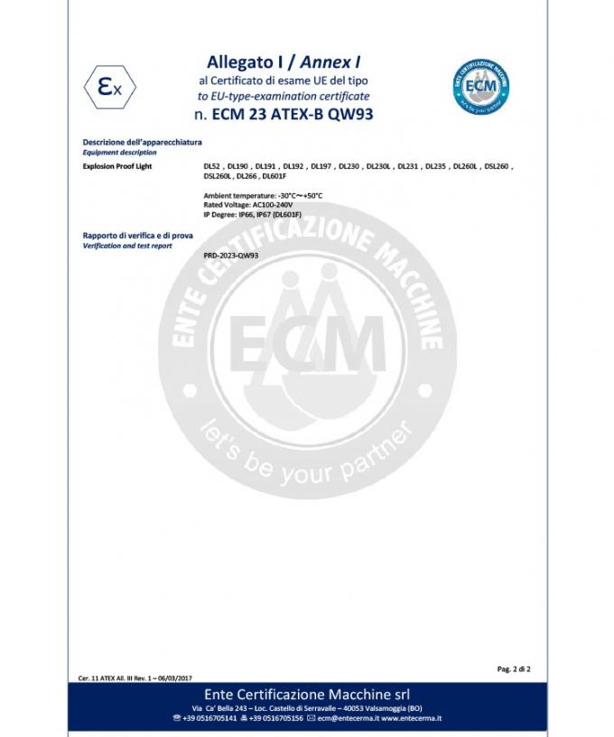 40-100W LED-Explosionssicherheitsarbeitslicht UL ATEX IP66 -20-40C f&uuml;r industrielle Beleuchtungsl&ouml;sungen 3