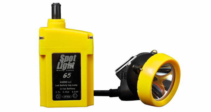 Hochintensive 20000 Lux LED-Bergmann-Taschenlampe für den Untertageeinsatz 4