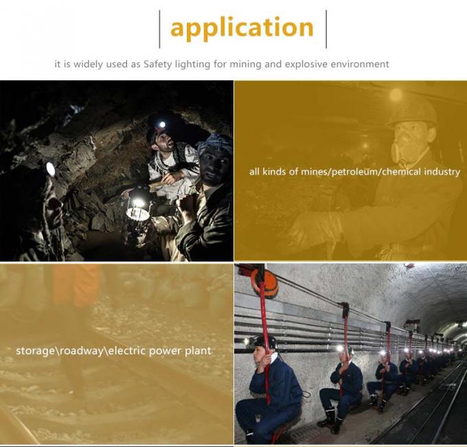 ATEX-zertifizierte Kohlebergbau-Lampe, 7,8 Ah Lithium-Ionen-Akku-Stirnlampe mit IP68-Schutz 5