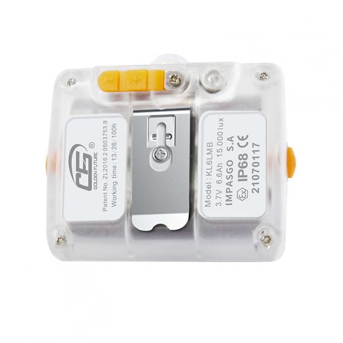 KL6LMB Kabellose Bergbaulicht 20000 Lux LED Kappenlampe IP67 Wasserdicht 8-12 Stunden Betriebszeit für den Untertagebergbau 0