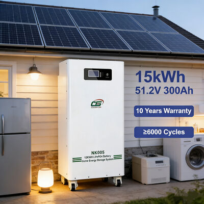 NK005 48V 51.2V 15kWh 300Ah Lifepo4 Batteriepaket Lithiumbatterien Solarenergie Heimat Energiespeicher Batteriesystem mit BMS