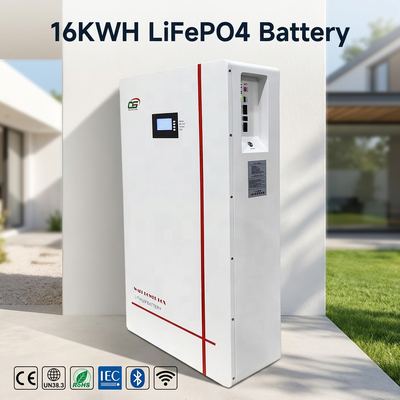 BG02 10kWh 51,2V LiFePO4 Solarbatterie-Speicherpaket | Intelligentes BMS-System | Wandmontierter Energiespeicher für Privathaushalte mit extrem langer Lebensdauer