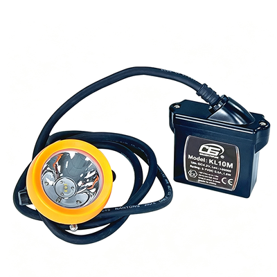 10Ah Li-Ionen-Batterie 25000Lux Ausgang IP68 Wasserdichtes Bergbaulicht Bergbauleiter-Kopflampe Untergrundkappenlampe