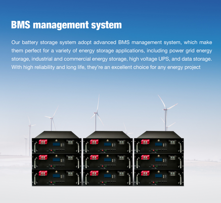 10kWh LiFePO4 Rack-Typ Batterieschrank-System mit modularem Design für industrielle und gewerbliche Energiespeicherung
